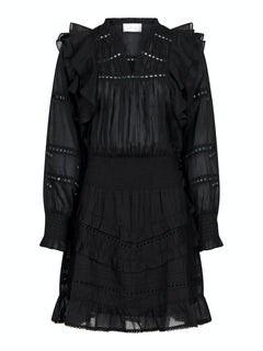Harmoni S Voile Dress - Black
