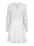 Harmoni S Voile Dress - White