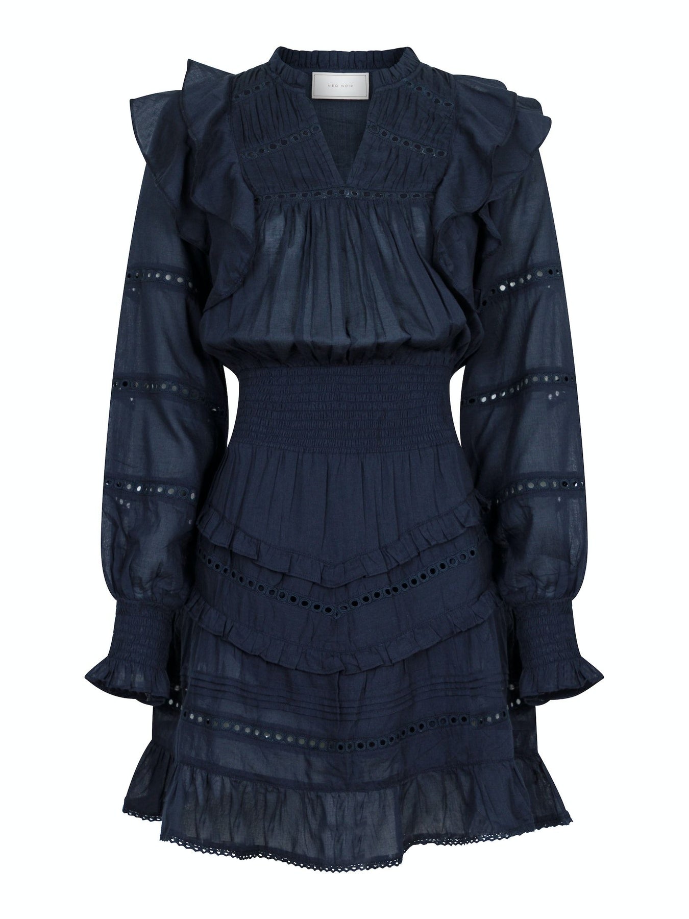 Harmoni S Voile Dress - Navy