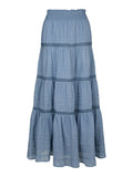 Felicia S Voile Skirt - Smoke Blue