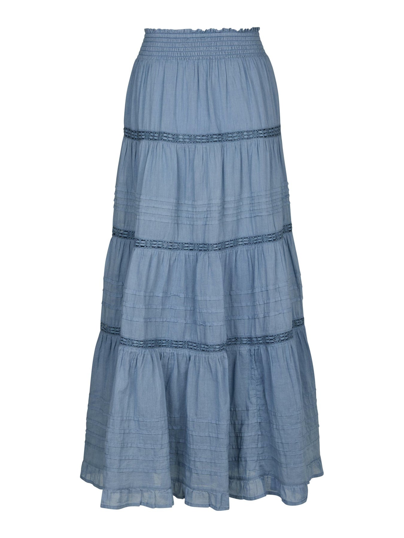 Felicia S Voile Skirt - Smoke Blue
