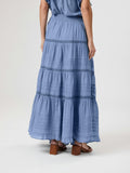 Felicia S Voile Skirt - Smoke Blue