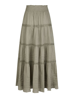 Felicia S Voile Skirt - Smoke Green