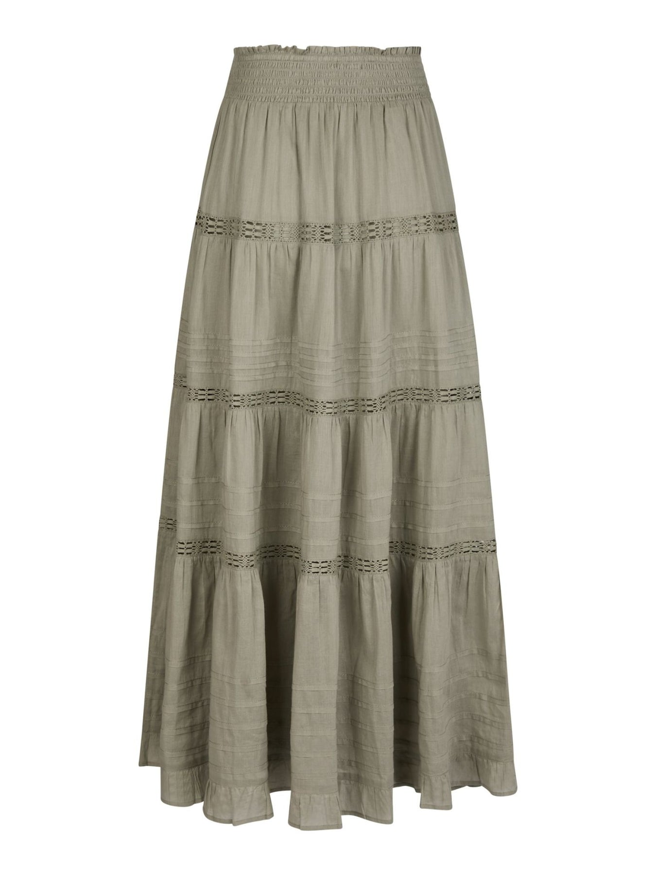 Felicia S Voile Skirt - Smoke Green