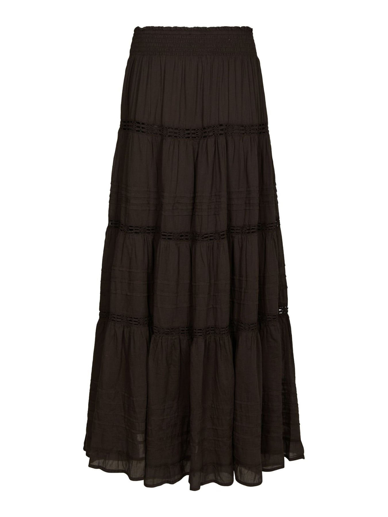 Neo Noir Felicia S Voile Skirt - Mörkbrun