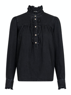 Justine Denim Shirt - Black