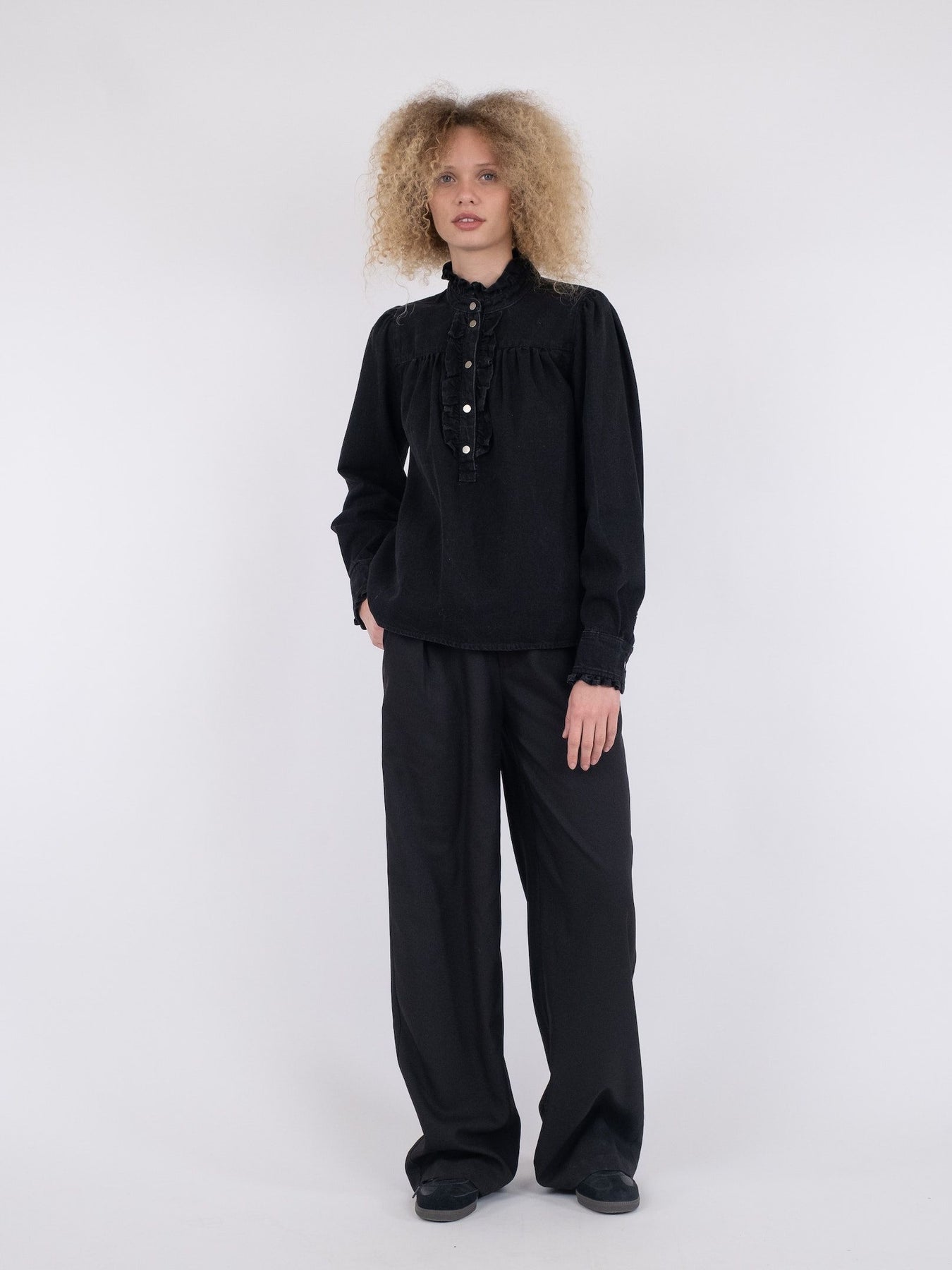 Justine Denim Shirt - Black