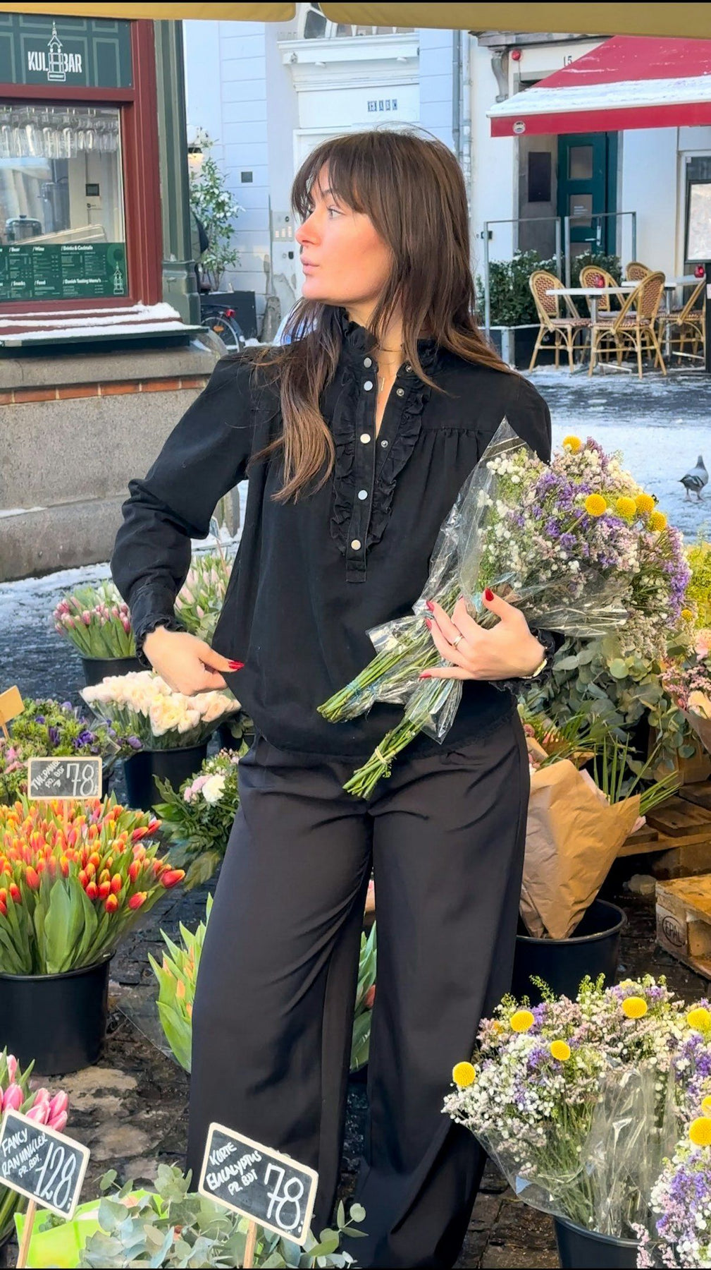 Justine Denim Shirt - Black