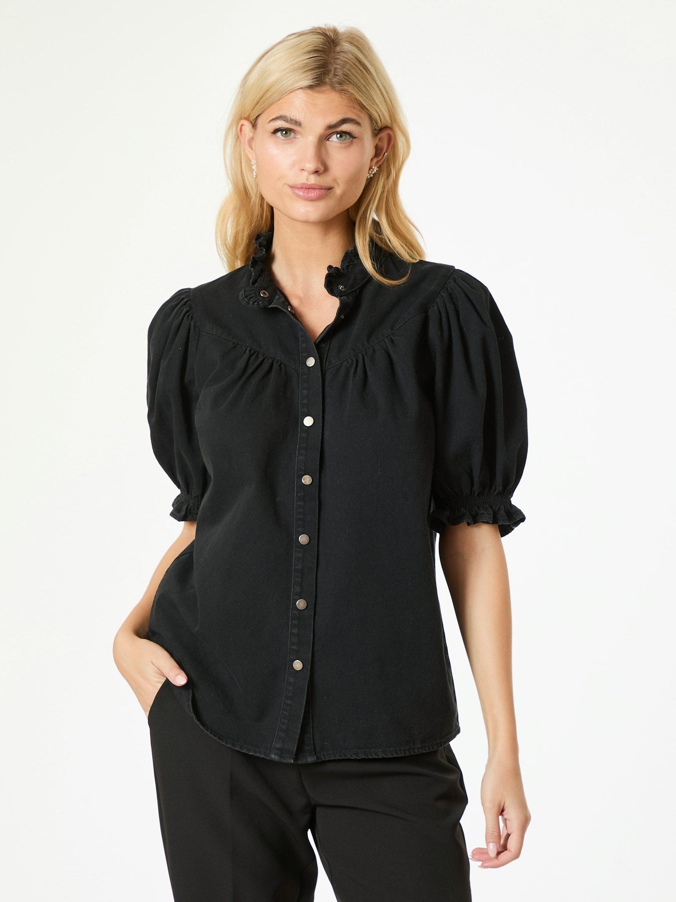 Avalon Denim Shirt - Black