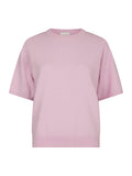 Missy Knit Tee - Ljusrosa