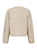 Limo Fluffy Knit Cardigan - Sand