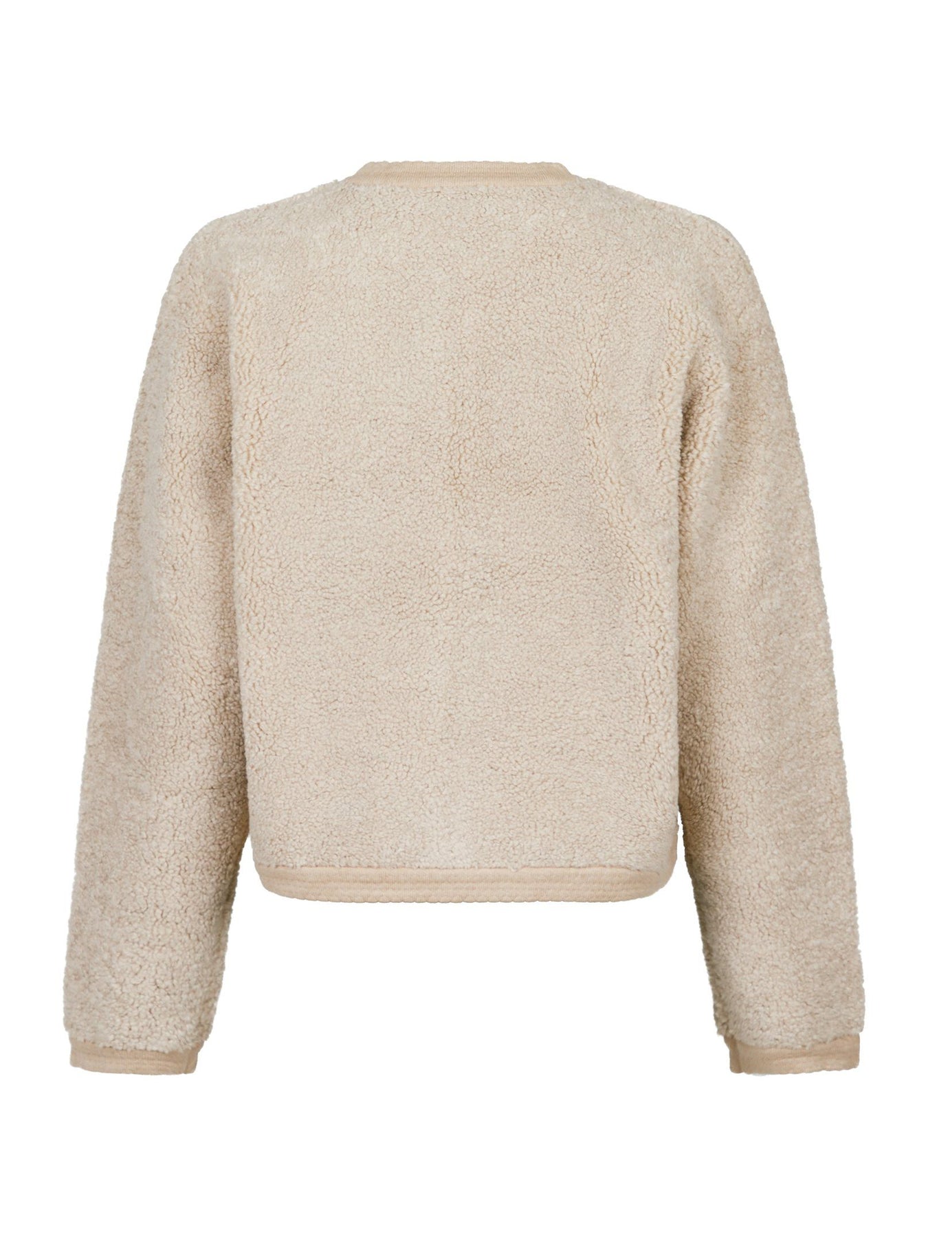 Limo Fluffy Knit Cardigan - Sand