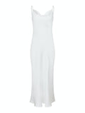 Marina Heavy Sateen Dress - White