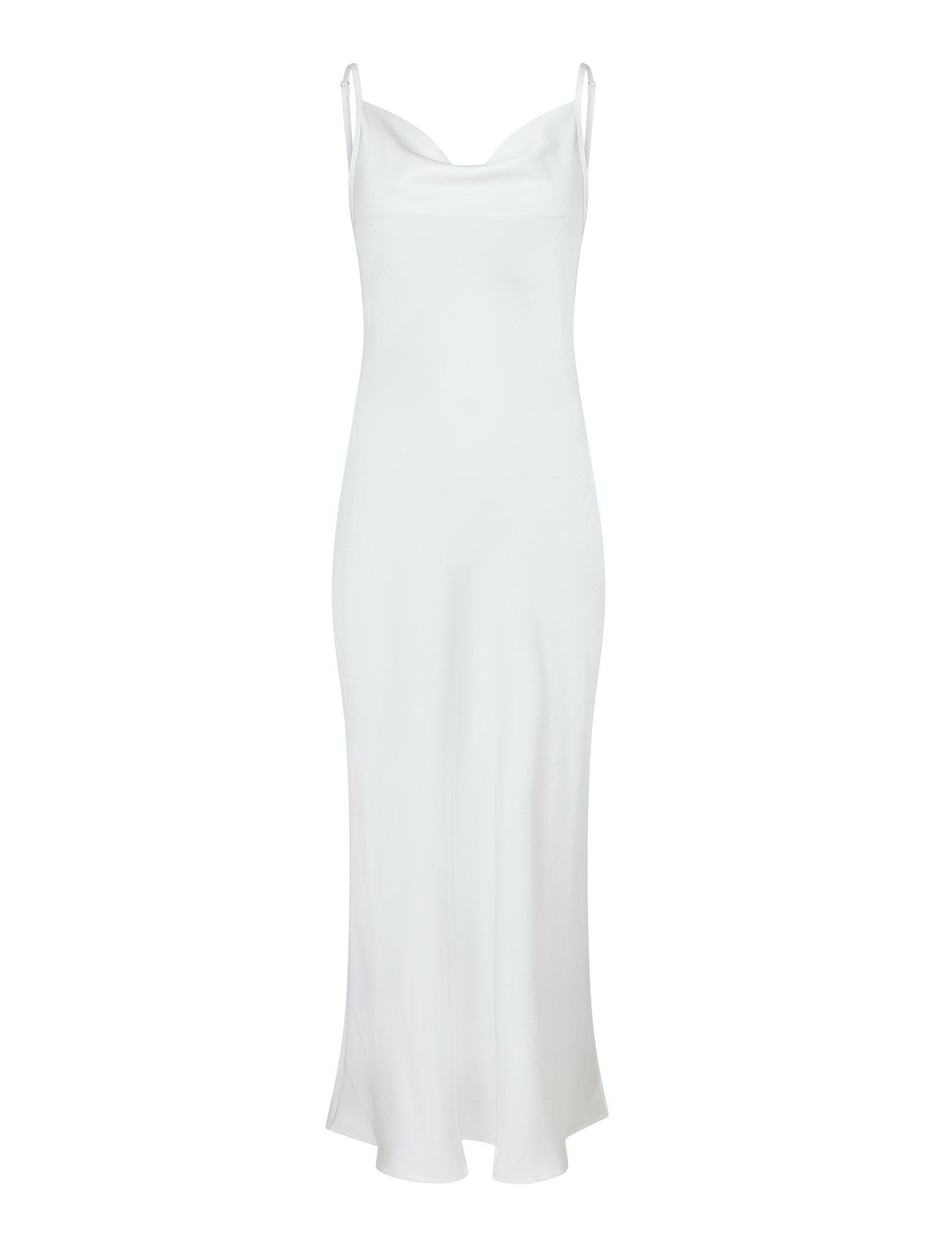 Marina Heavy Sateen Dress - White