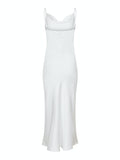 Marina Heavy Sateen Dress - White