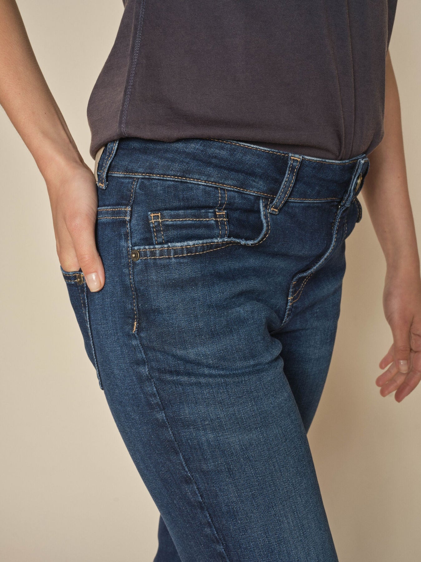 Ashley Imera Jeans - Mörkblå