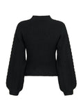 Bonita Bolero Knit Blouse - Black