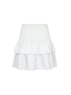 Carin Heavy Sateen Skirt - White