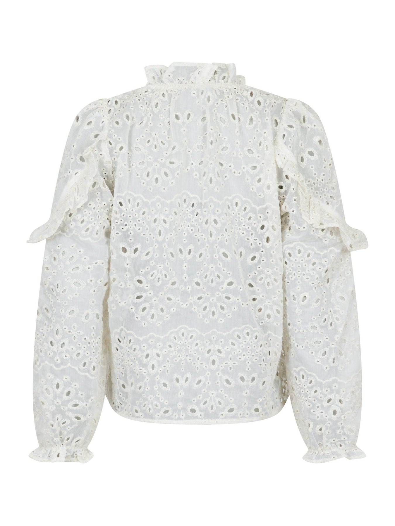 Nadira Embroidery Blouse - Ivory