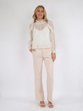 Nadira Embroidery Blouse - Ivory