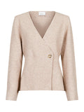Marie Louise Knit Cardigan - Sand Melange