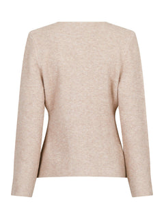Marie Louise Knit Cardigan - Sand Melange