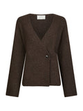 Marie Louise Knit Cardigan - Brown Melange