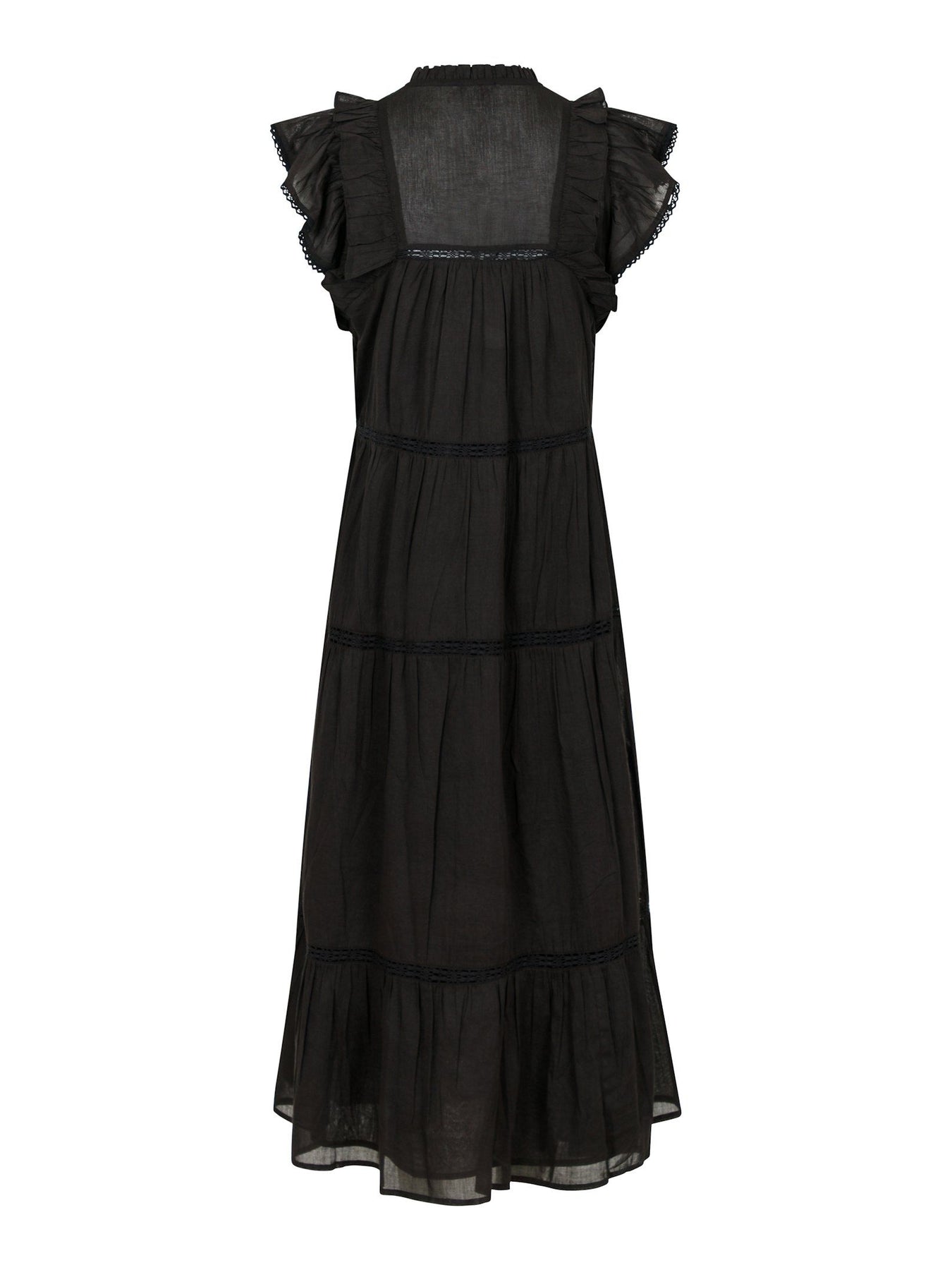 Ankita S Voile Dress - Black