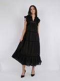 Ankita S Voile Dress - Black