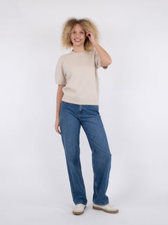 Missy Heavy Knit Tee - Ivory