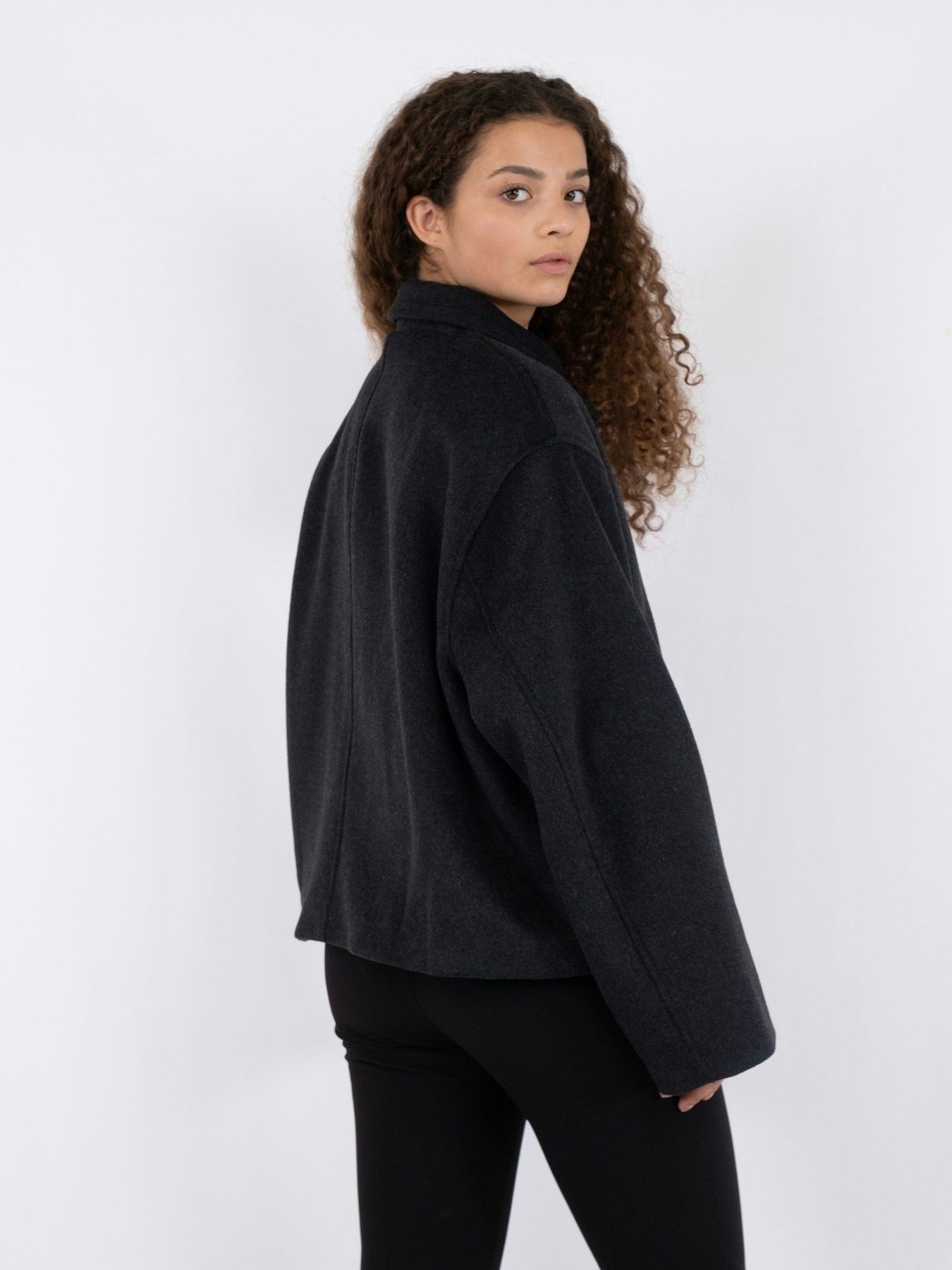 Hamra Wool Jacket - Antracit