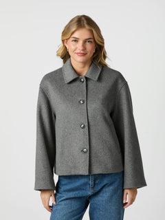 Hamra Wool Jacket - Grey Melange