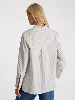 Dita Stripe Shirt - Brown