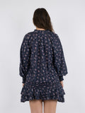Stimma Delicate Floral Blouse - Dusty Navy