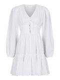 Rihana Linen Dress - White