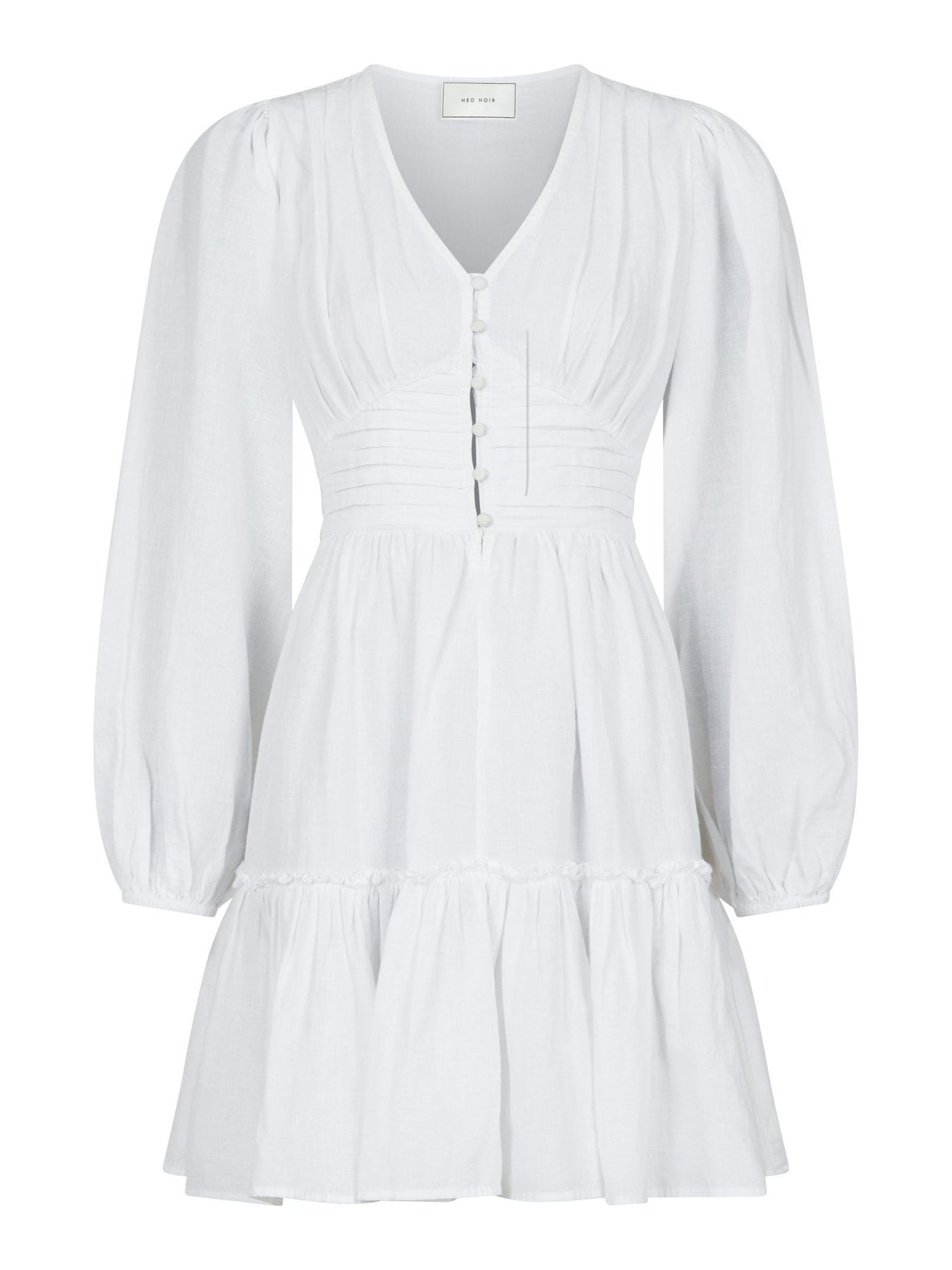 Rihana Linen Dress - White