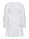 Rihana Linen Dress - White