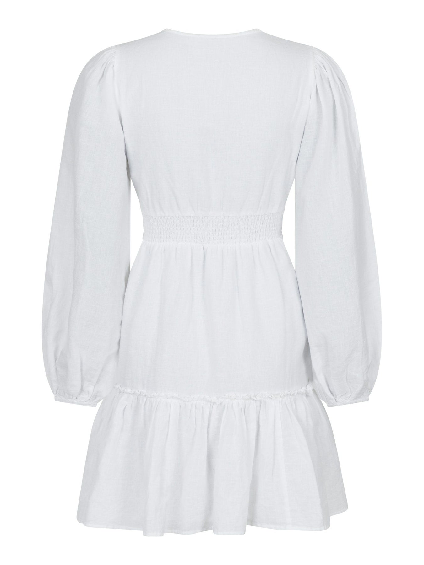 Rihana Linen Dress - White