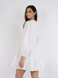 Rihana Linen Dress - White