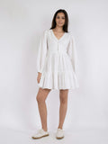 Rihana Linen Dress - White