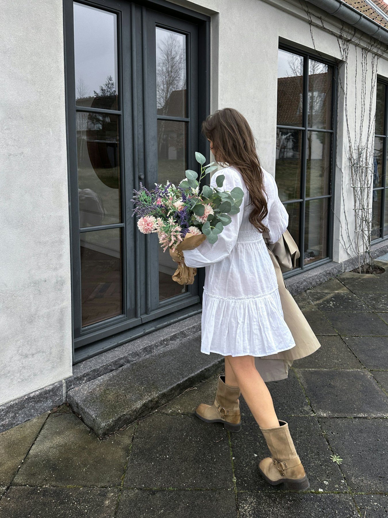 Rihana Linen Dress - White