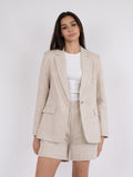 Jarmon Ramie Blazer - Natural
