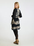 Dorna Printed Voile Dress - Navy