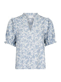 Rosalie Garden Elegance Blouse - Light Blue