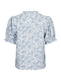 Rosalie Garden Elegance Blouse - Light Blue