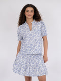 Rosalie Garden Elegance Blouse - Light Blue