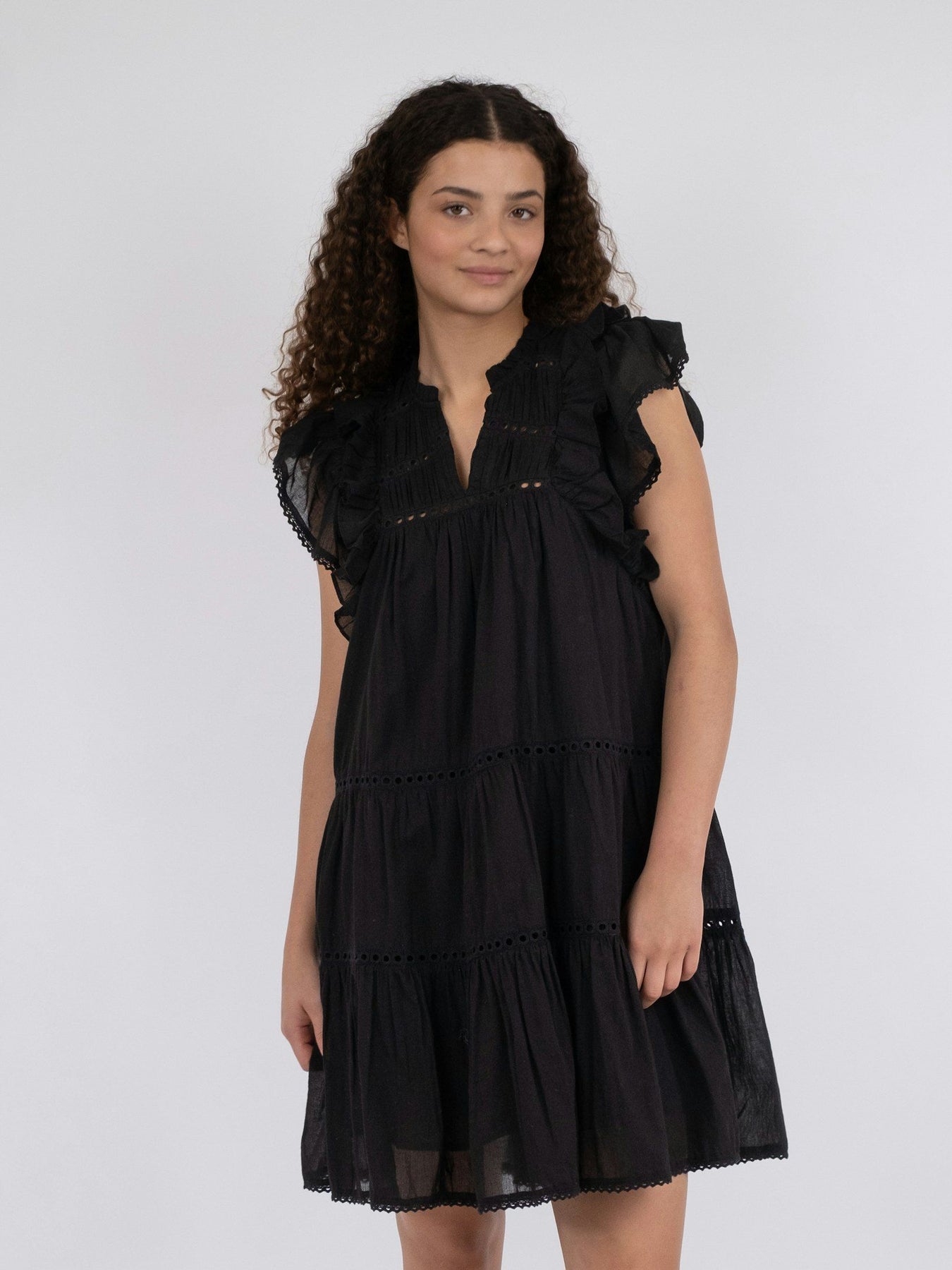 Jamma S Voile Dress - Black