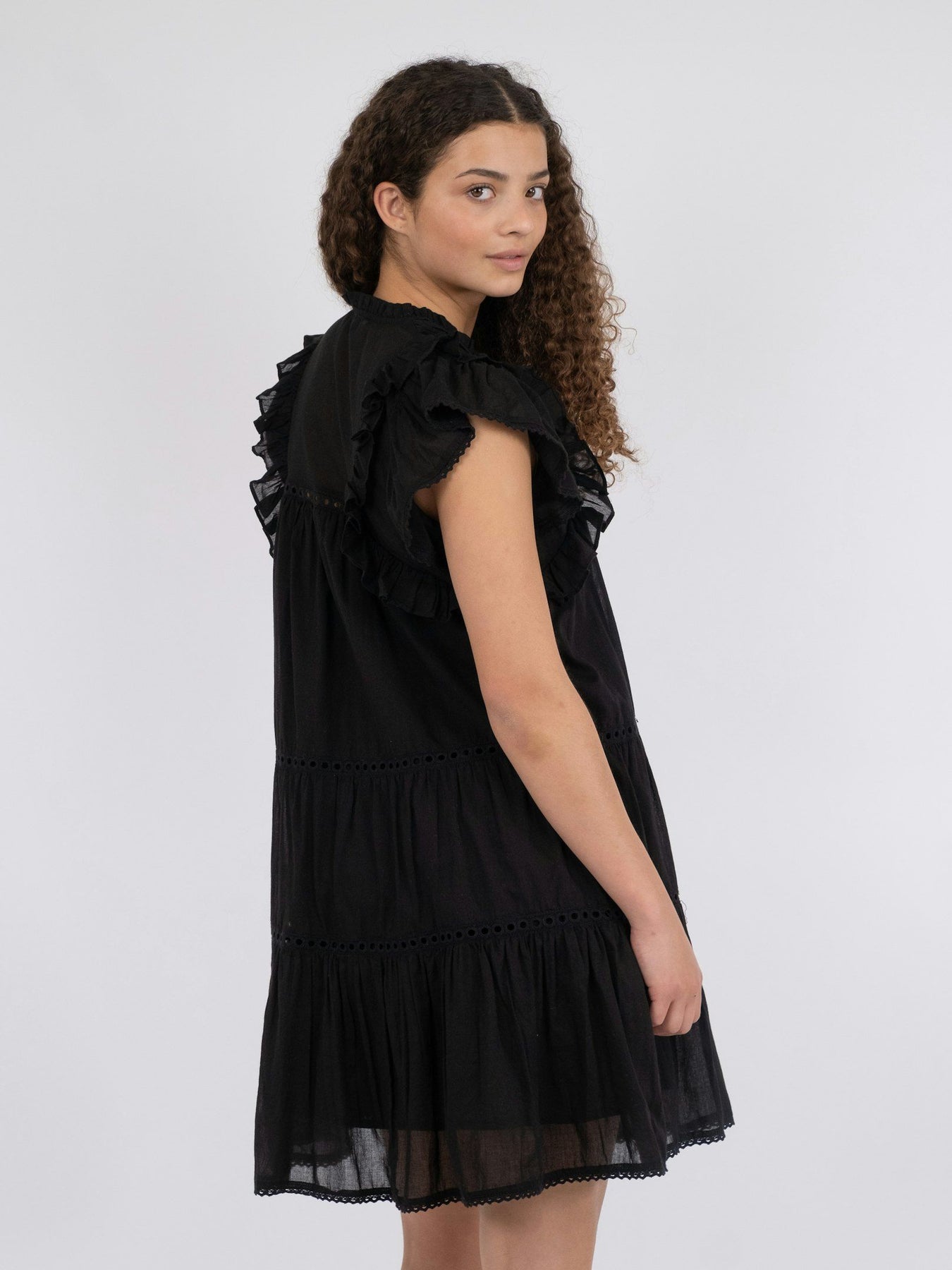 Jamma S Voile Dress - Black