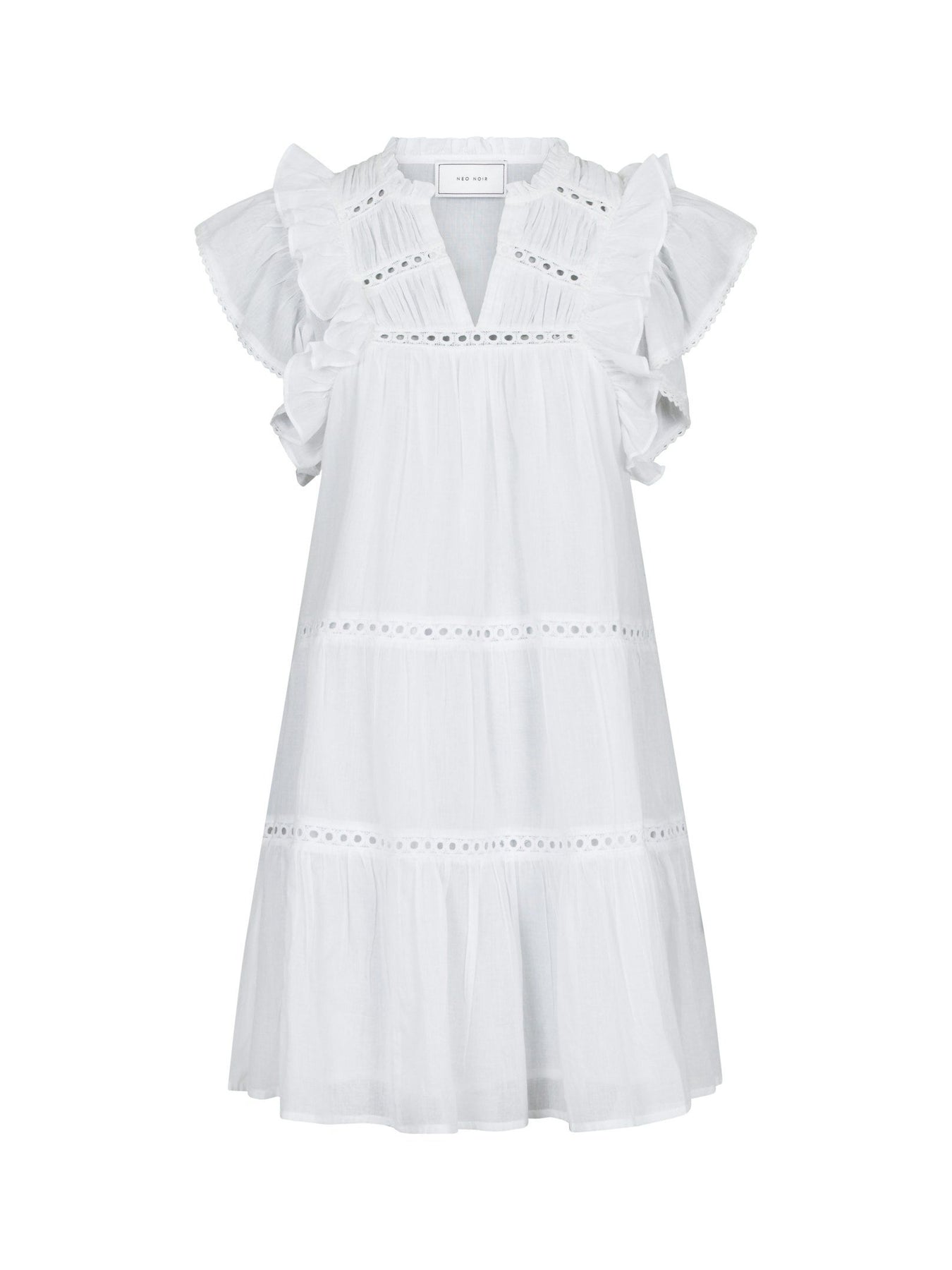 Jamma S Voile Dress - White