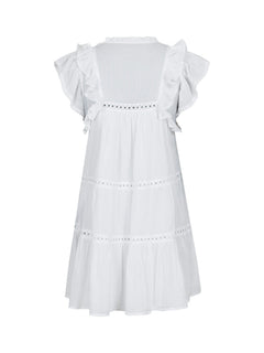 Jamma S Voile Dress - White